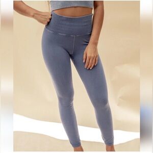 Free People Movement High Rise 7/8 Good Karma Blue Leggings XS/S
